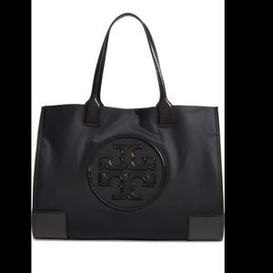 Tory Burch Black Logo Tote Bag